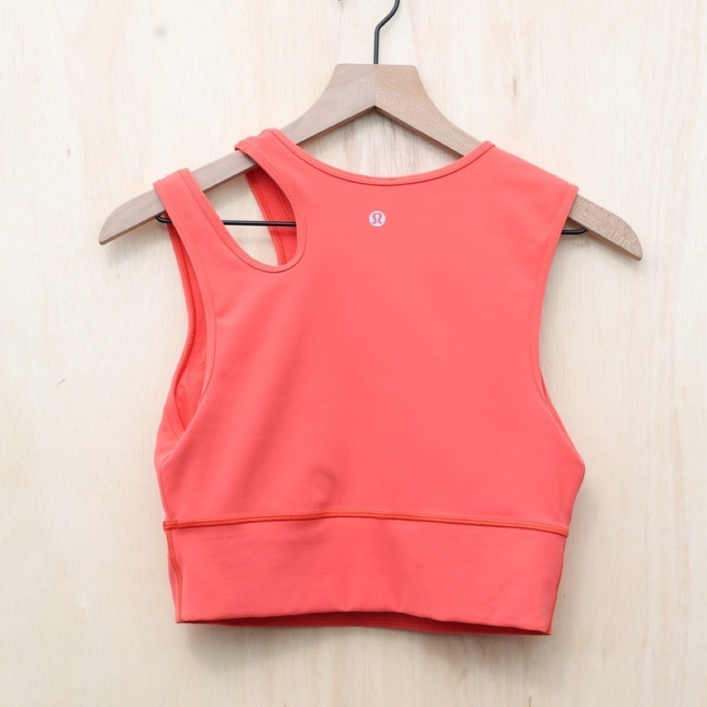 Lululemon Mastered Motion Cropped Tank Thermal Red 8 - Picture 3 of 5